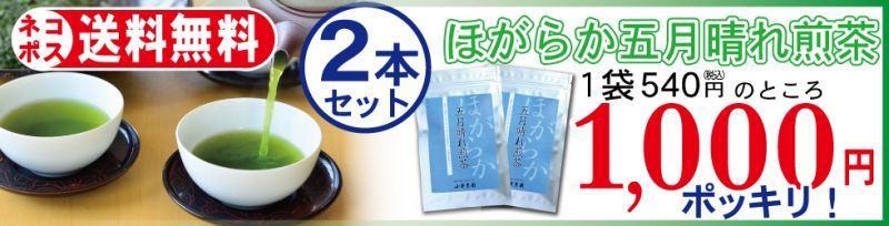 ネコポス送料無料！ほがらか五月晴れ2本セット