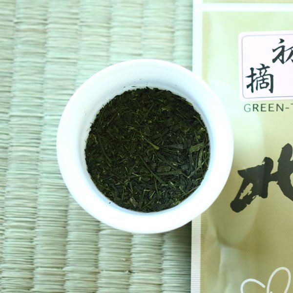 画像2: 深蒸し 初摘　100ｇ (2)